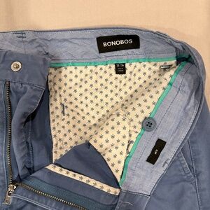 33x34 Bonobos Washed Chinos Slim 33/34 Blue